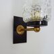 Pair of vintage Maison Arlus 1950s brass wall sconces