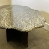 Wavy Italian Marble Coffee Table, 1970s