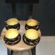 Set de 4 tasses et sucrier signé Gabriel Pecquet