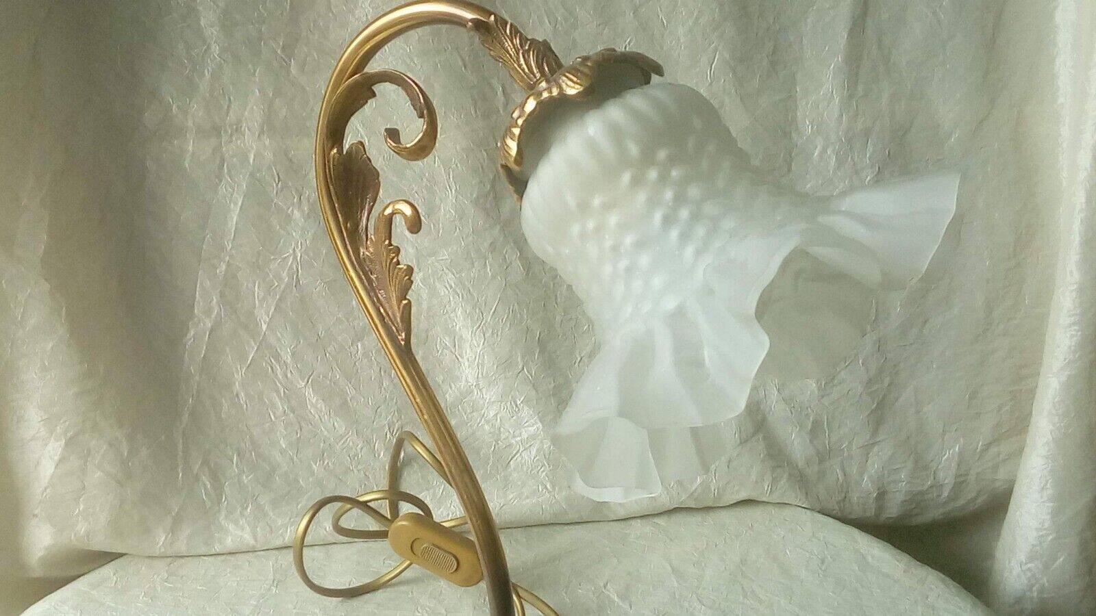 Bronze bedside table lamp 20th empire style