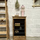 Refurbished oak roll-top filing cabinet