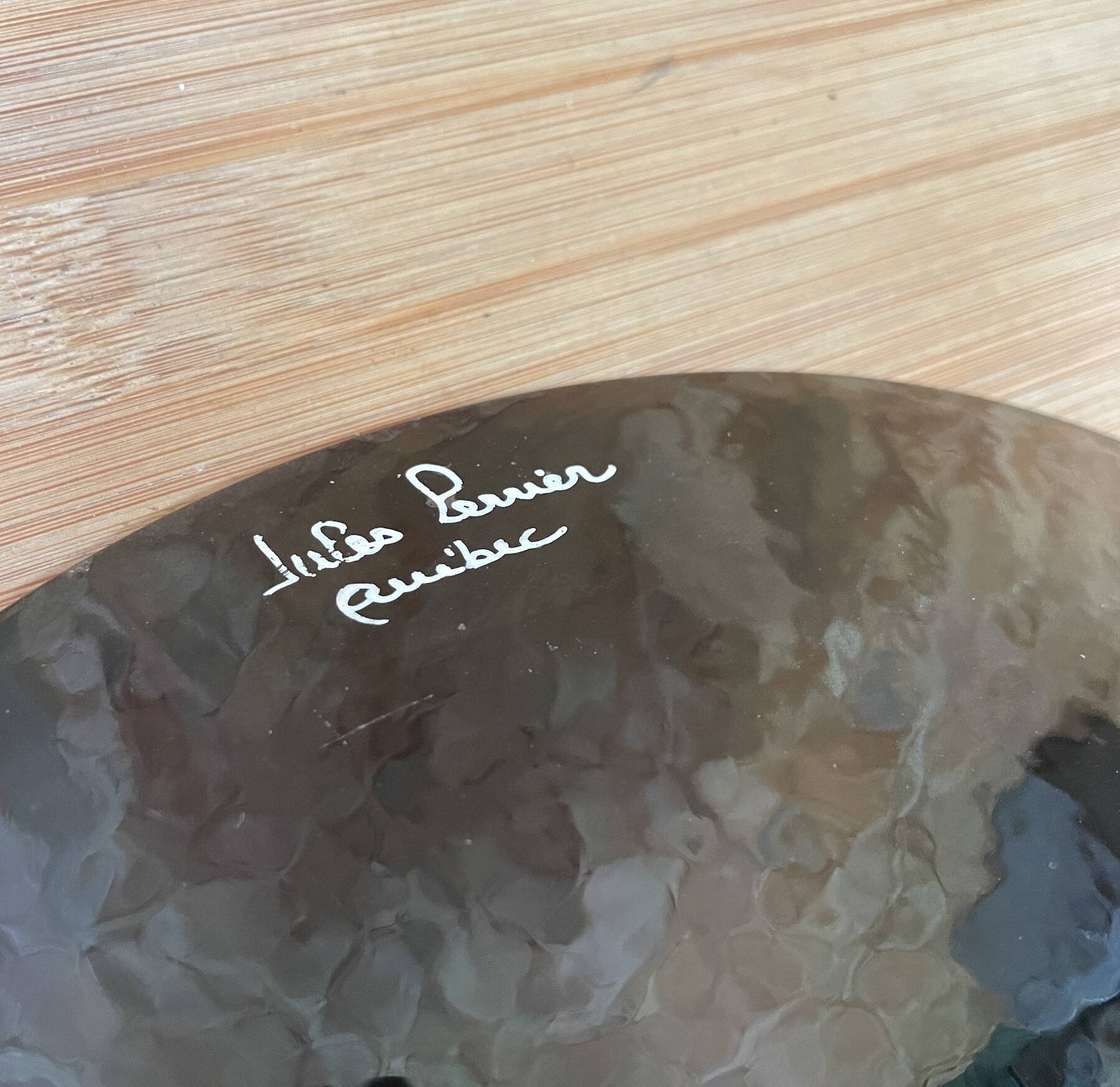 Enameled plate on copper by Jules Perrier Quebec Canada - 1950