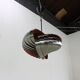 Lampe spirale suspendue seventies par Henri Mathieu pour Lyfa Denmark