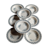 Set of eight iron earth plates