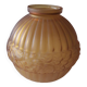 Vase art déco en verre dépoli signé CLA France