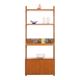 Poul Cadovius teak wall unit with expository shelf for Cado, Denmark 1960s