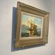 Old painting, Marine, signed B Franco, 50s/70s