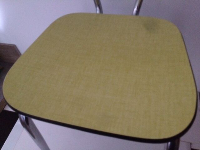Yellow formica chairs