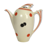 Teapot 50s black and red Bavaria