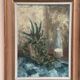 Original Swedish Oil on Panel – “Still Life with Glass Bottle” by Lars Falk