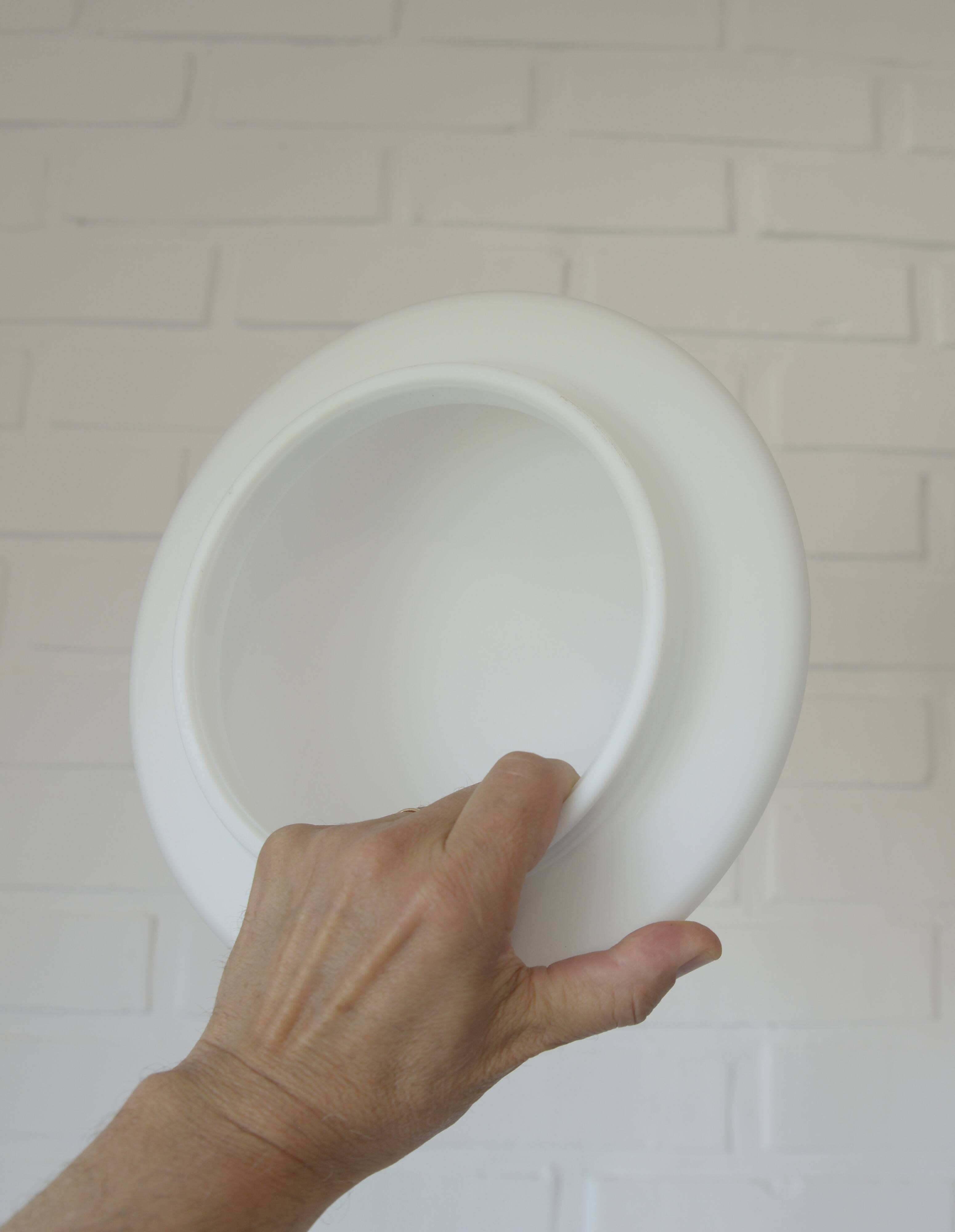 Set of 3 vintage sconces wood glass minimalist wall lamps flush mount light