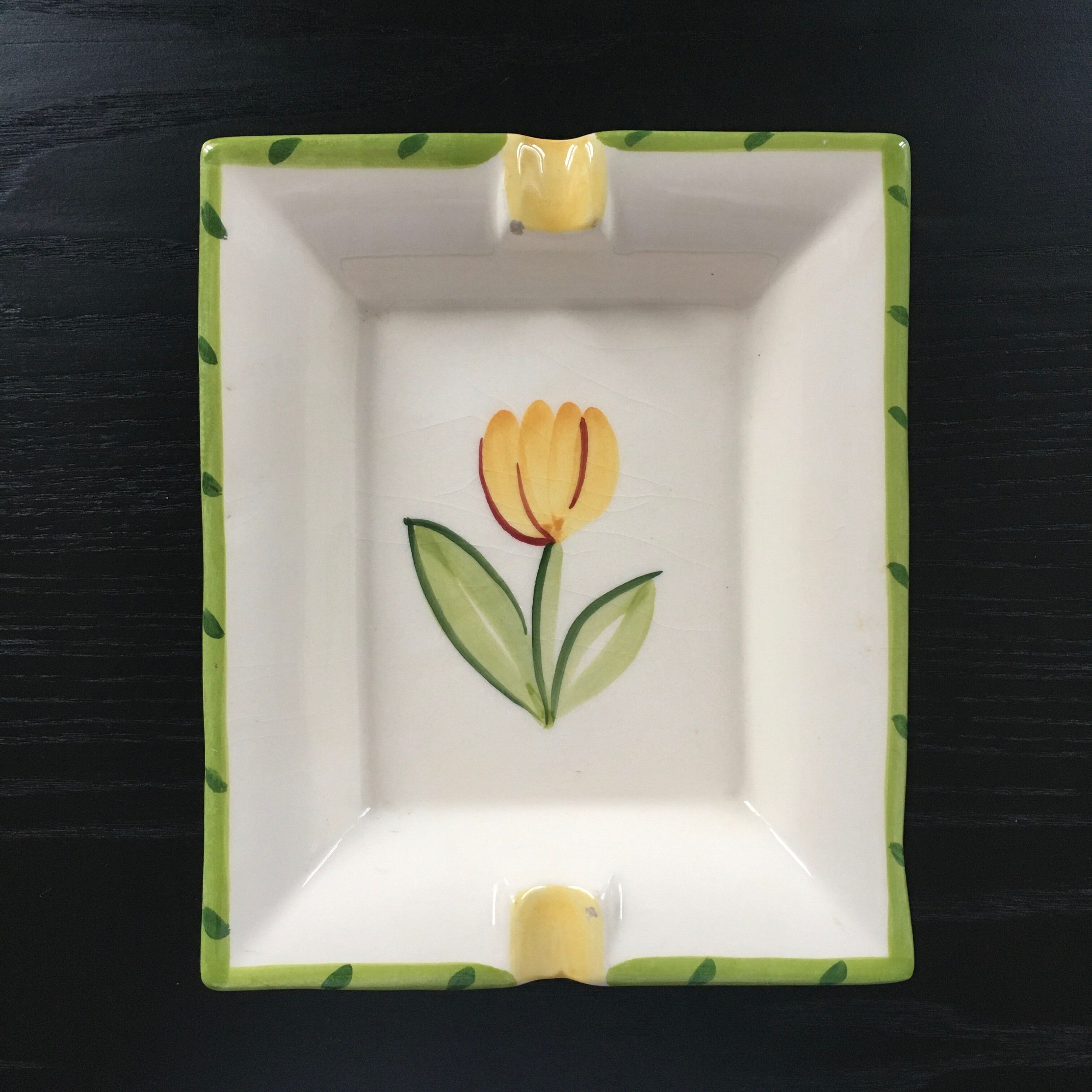 Empty pocket decoration yellow tulip