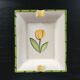 Vide poche décor tulipe jaune