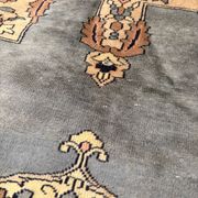 Vintage Persian Moud Carpet Handwoven Wool 240x160 Iran Oriental Old Salon