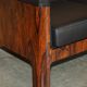 Mid-Century 3-seater canapé in Brazilian hardwood, 1966.
