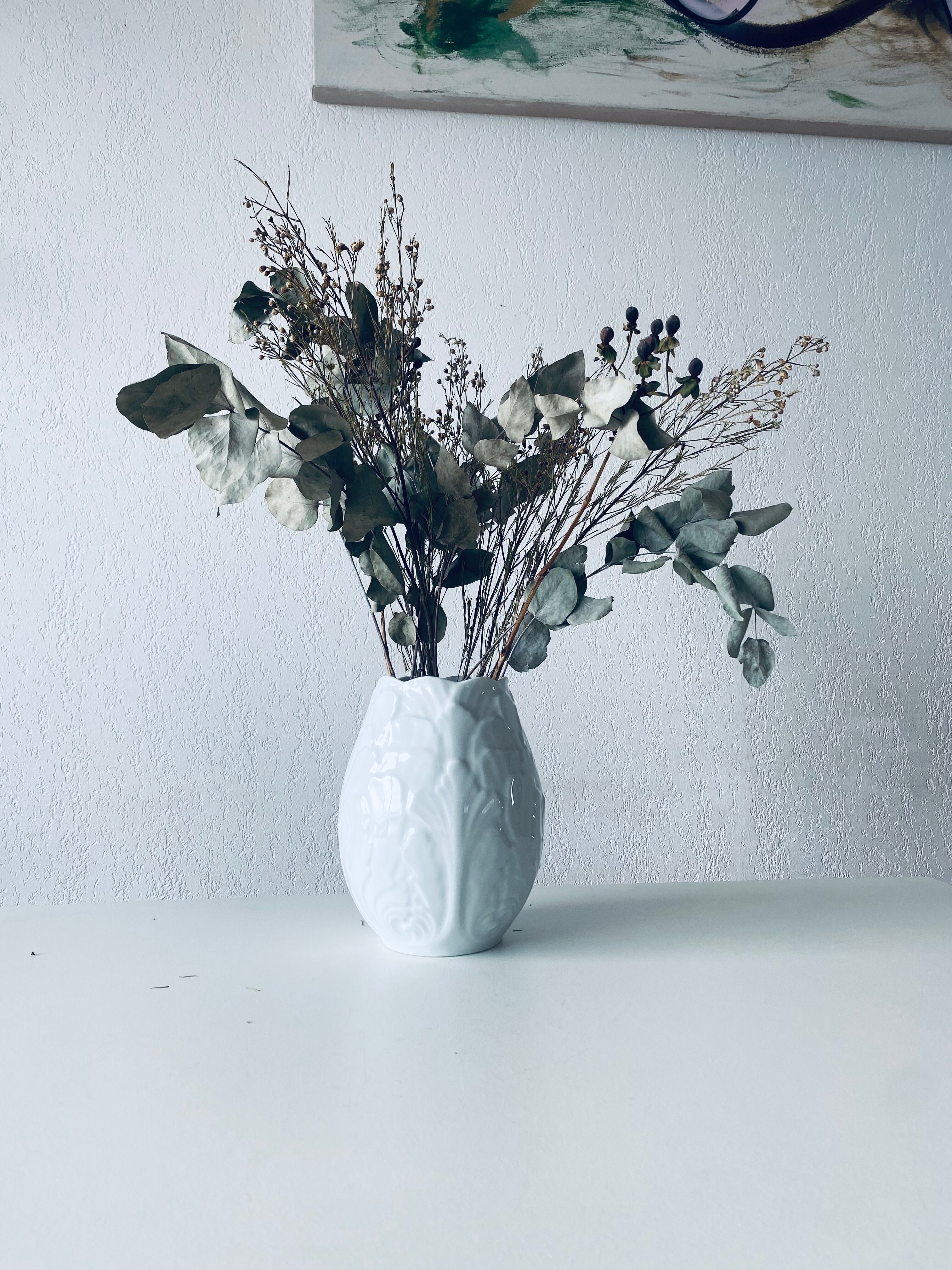 Large porcelain vase stamped bareuther waldsassen