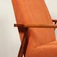 Scandinavian modern chair orange corduroy H.Lis 