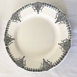 Flat ironstone plates bft 19th century