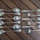 Set of 6 silver plated metal forks and spoons 20g with medallion f