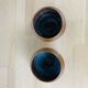 Pair of art deco pot covers in Villedieu copper