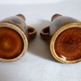 2 Longchamp glazed ceramic pitchers from the 70s