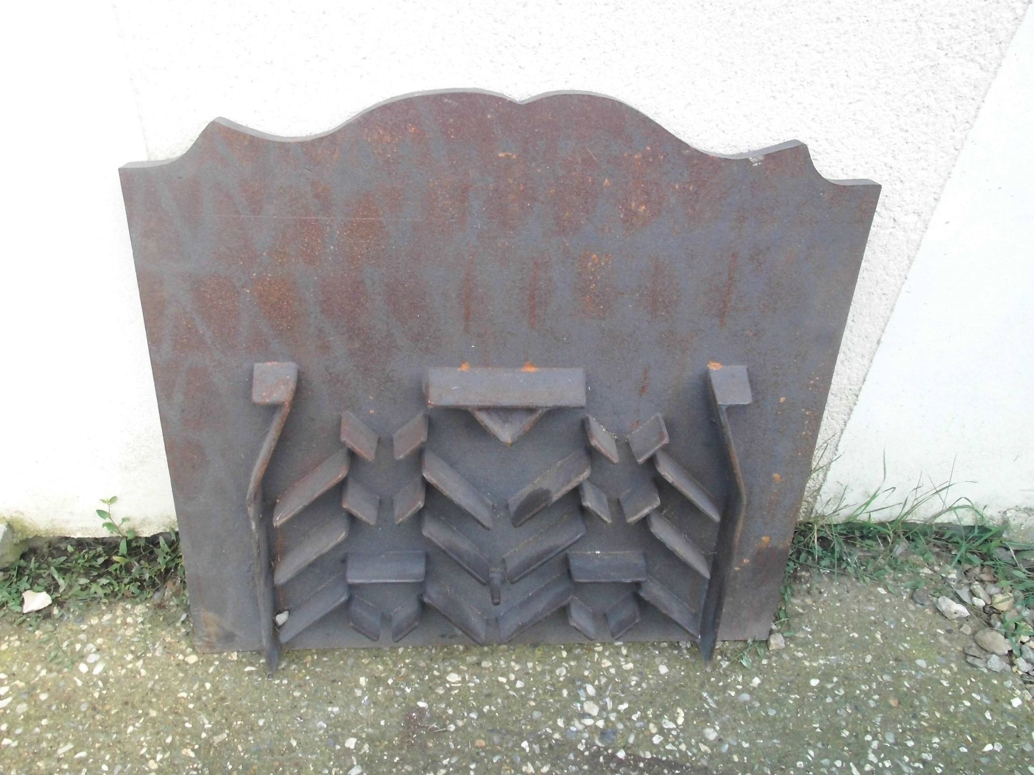 Cast chimney plate Stern art foundry