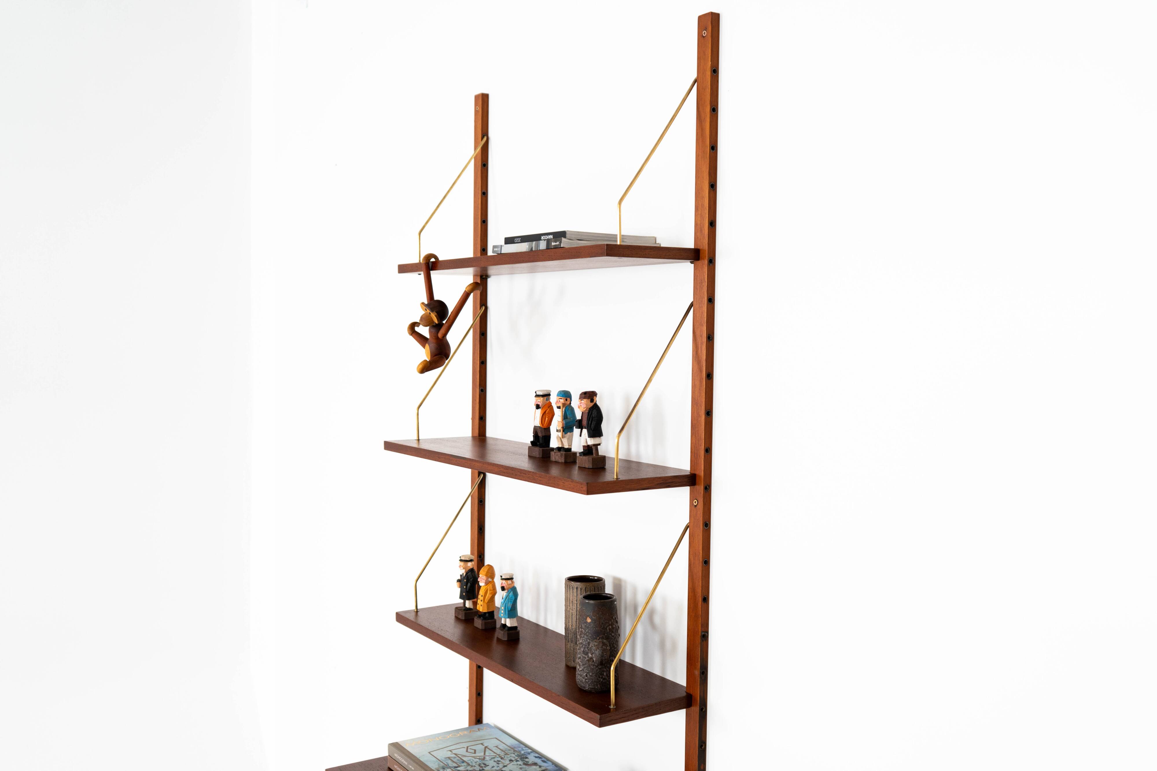 Teak modular shelving unit, Danish design, 1960s, made in Denmark