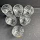 6 hand-cut crystal glasses