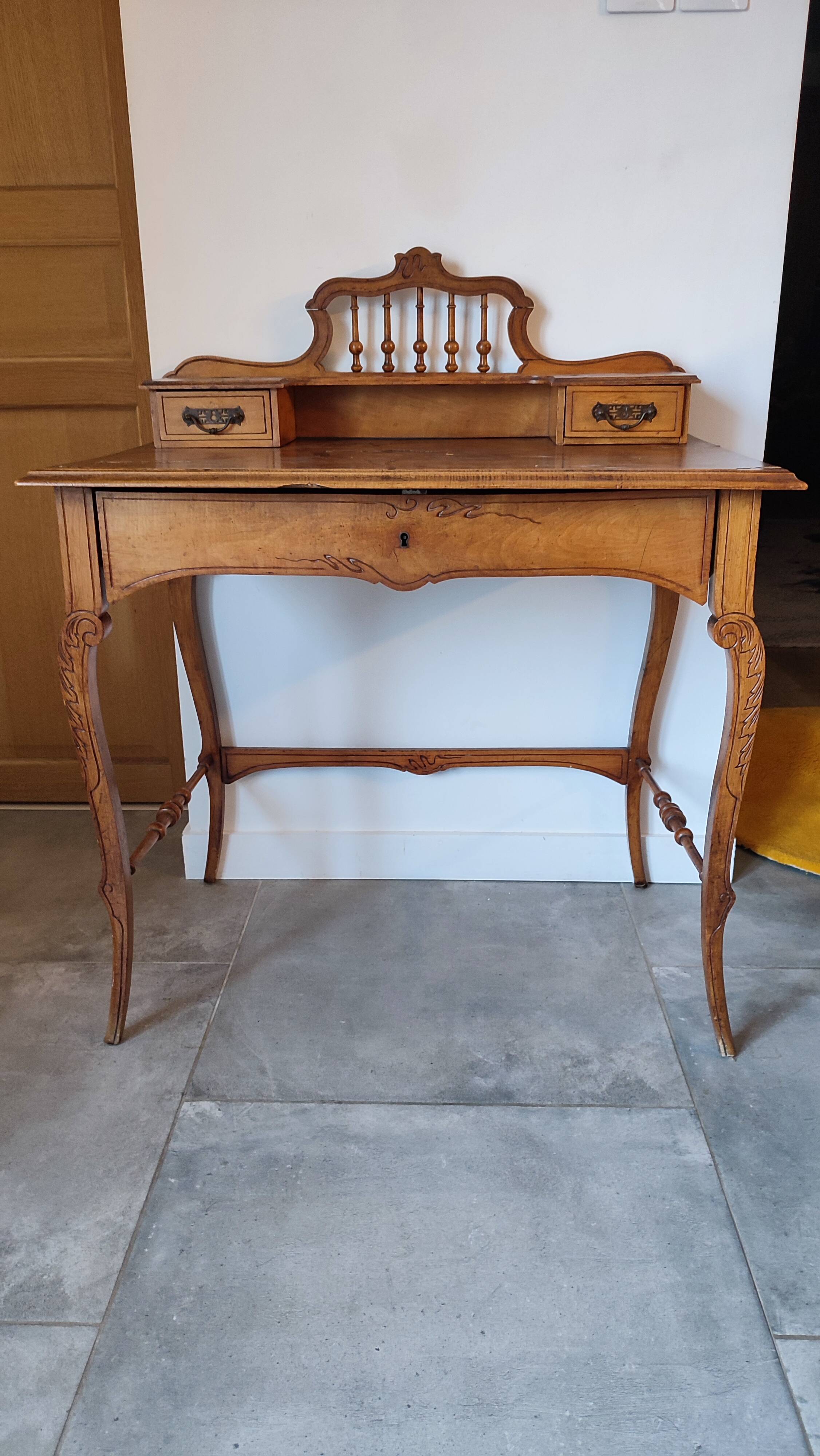 Bureau ancien art nouveau XIXe siècle