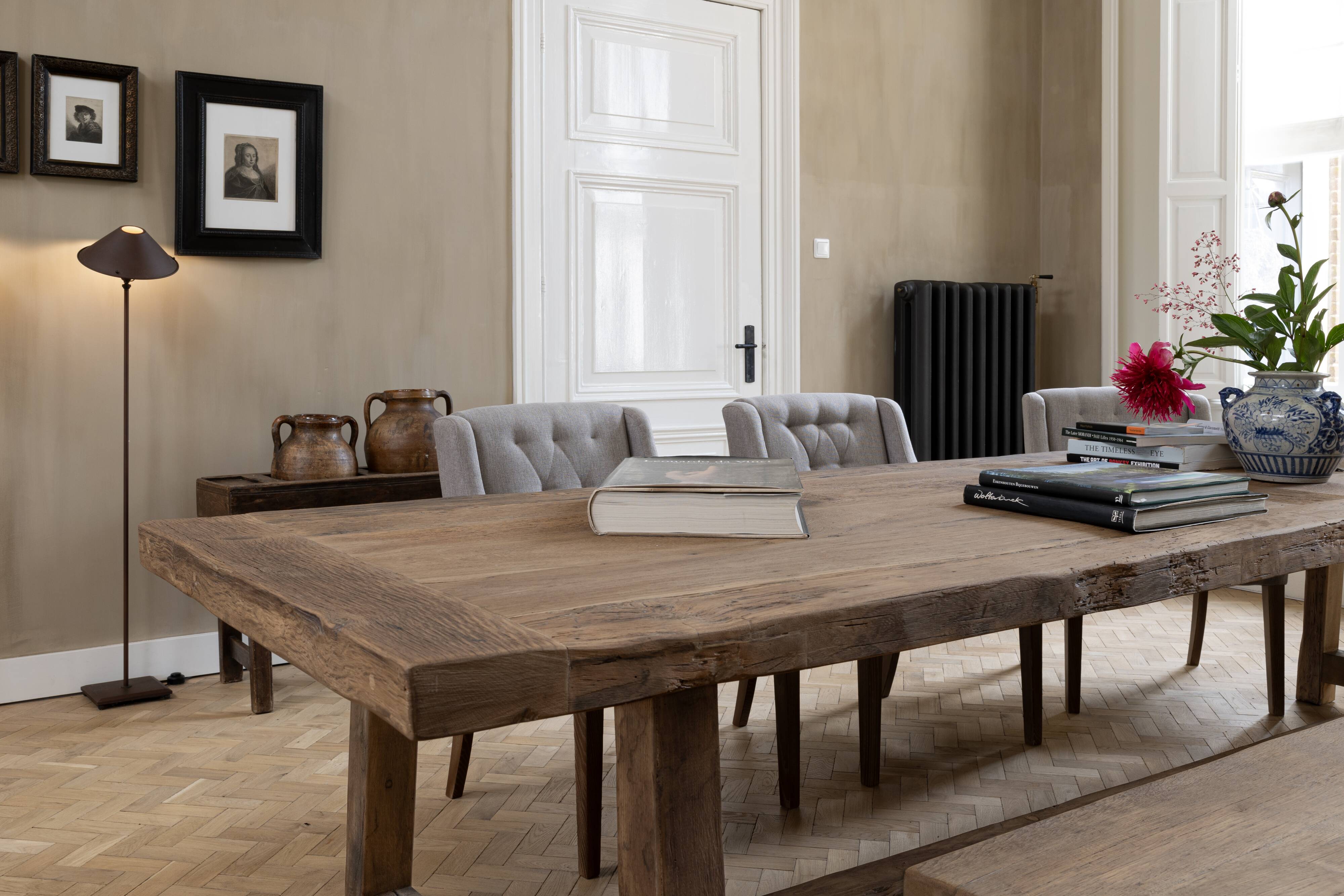 Founder Solid Oak Farmhouse Table 250cm Long