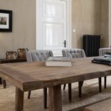 Founder Solid Oak Farmhouse Table 250cm Long