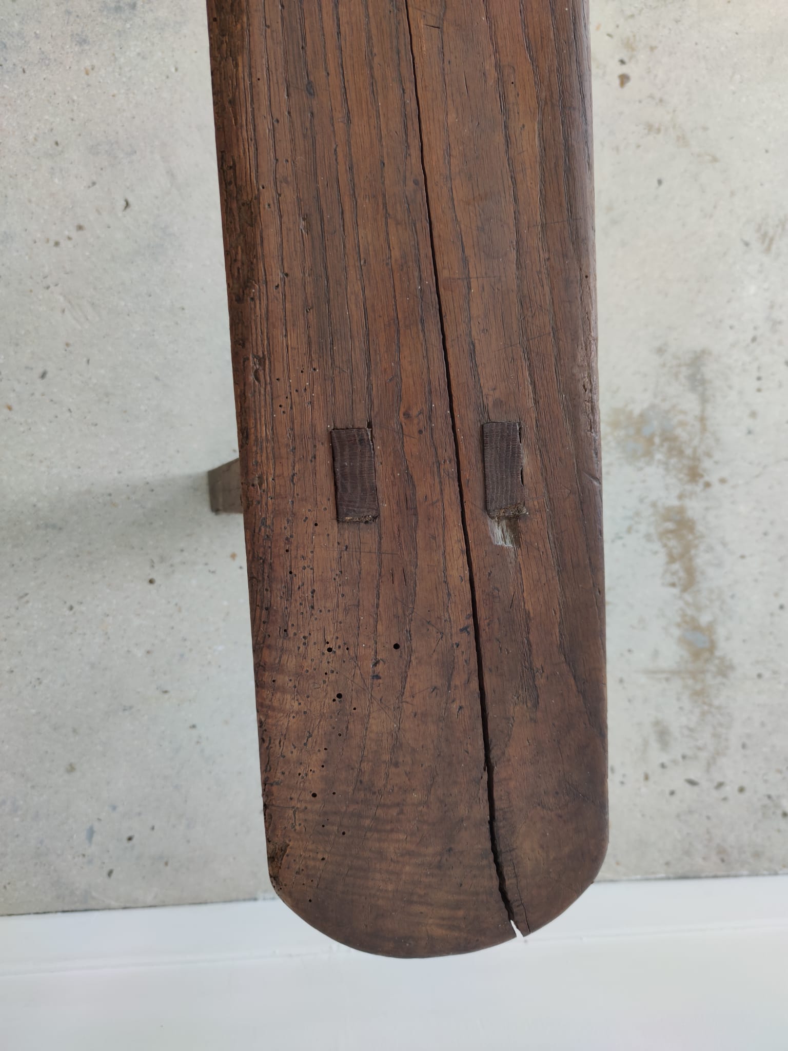 Pair of solid oak benches