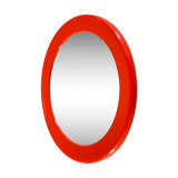 Round orange wall mirror by syla 70 years