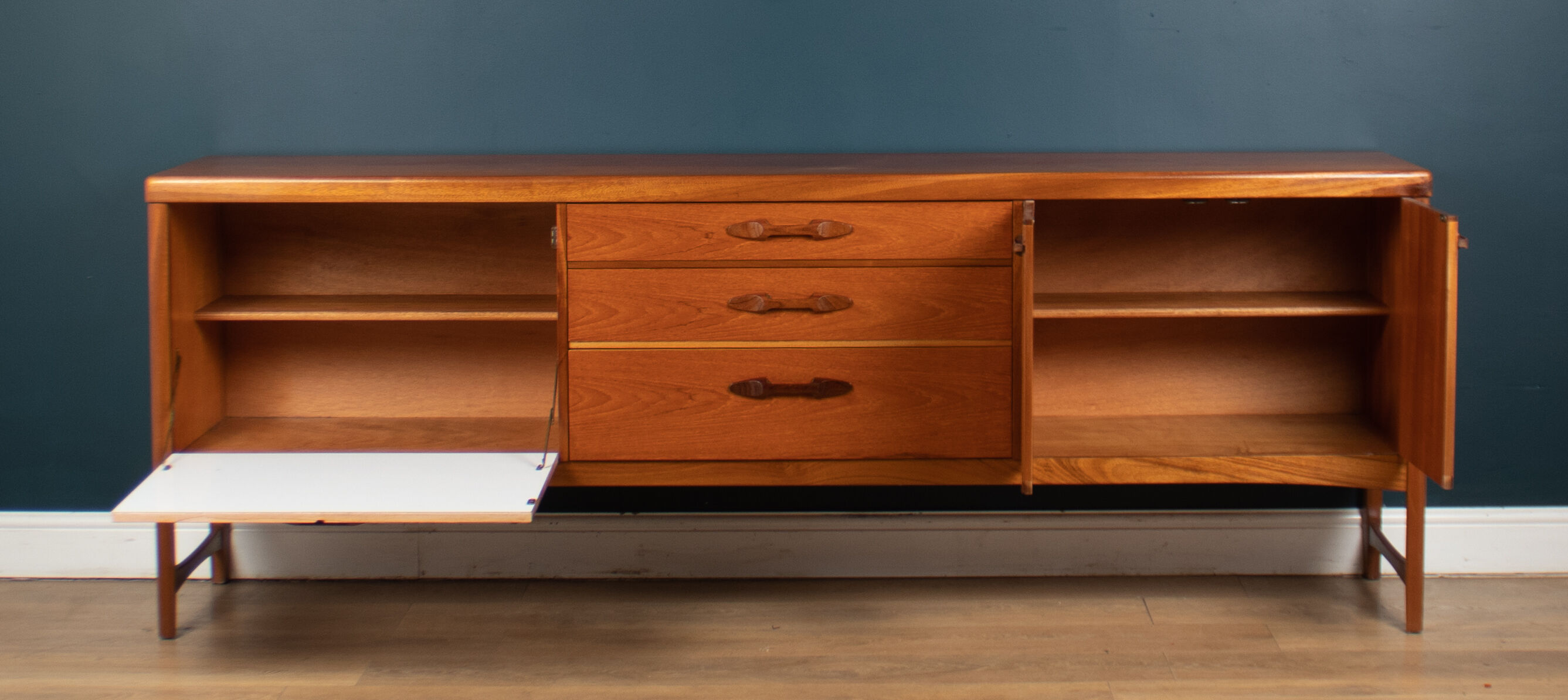 Retro teak 1960s long nathan mid century sideboard