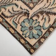 Tapis persan vert sarcelle et marron 6x9, 173x270 cm