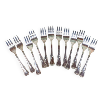 12 silverplated cake spoons