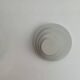 Pair of vintage geometric wall lights, white lacquered metal, Germany 1980s