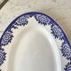 Duo of dishes Terre de Fer Sarreguemines model "Capri" Casino early twentieth century