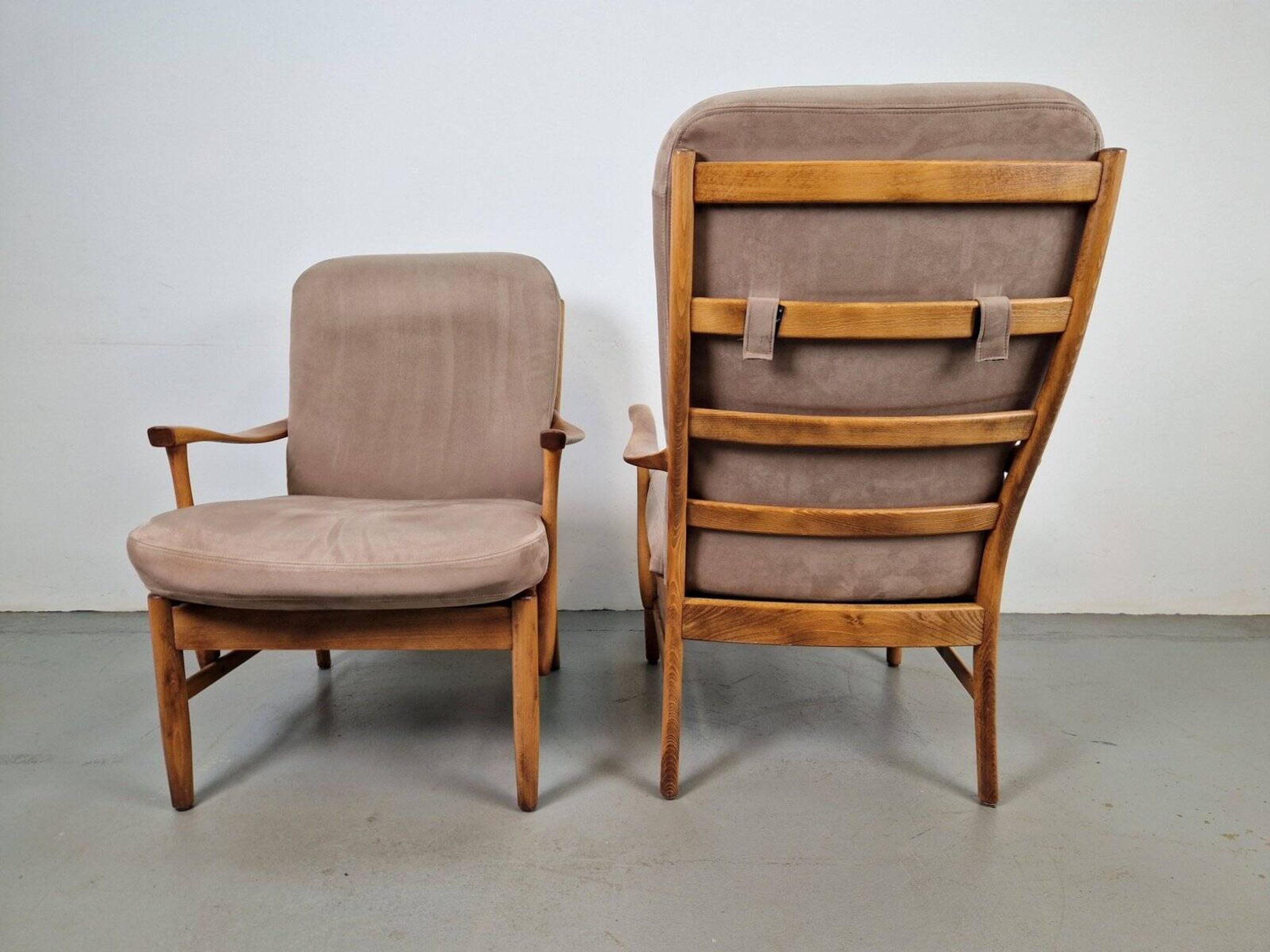 Fauteuils en hêtre vintage de Farstrup Møbler, années 1970, ensemble de 2