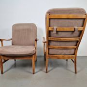 Fauteuils en hêtre vintage de Farstrup Møbler, années 1970, ensemble de 2