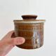 Antique ceramic butter dish