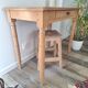 Old beech wood bureau/console/side table with bamboo legs.