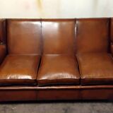 Wingback club sofa
