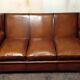 Wingback club sofa