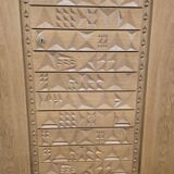 XL vintage mid-height wardrobe with brutalist accents