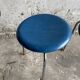 Set of 2 vintage blue Dot stools model 3170 by Arne Jacobsen for Fritz Hansen, 1974.