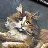 Painting from 1900 "The Cat with the Rose"