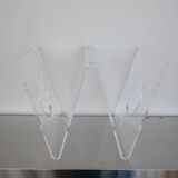 Roche Bobois plexiglass magazine rack