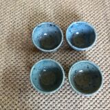 Series of 4 sandstone bowls