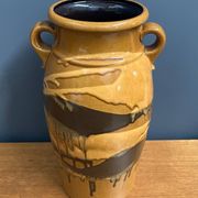 Xl Scheurich vase brown model 220-44 1970s